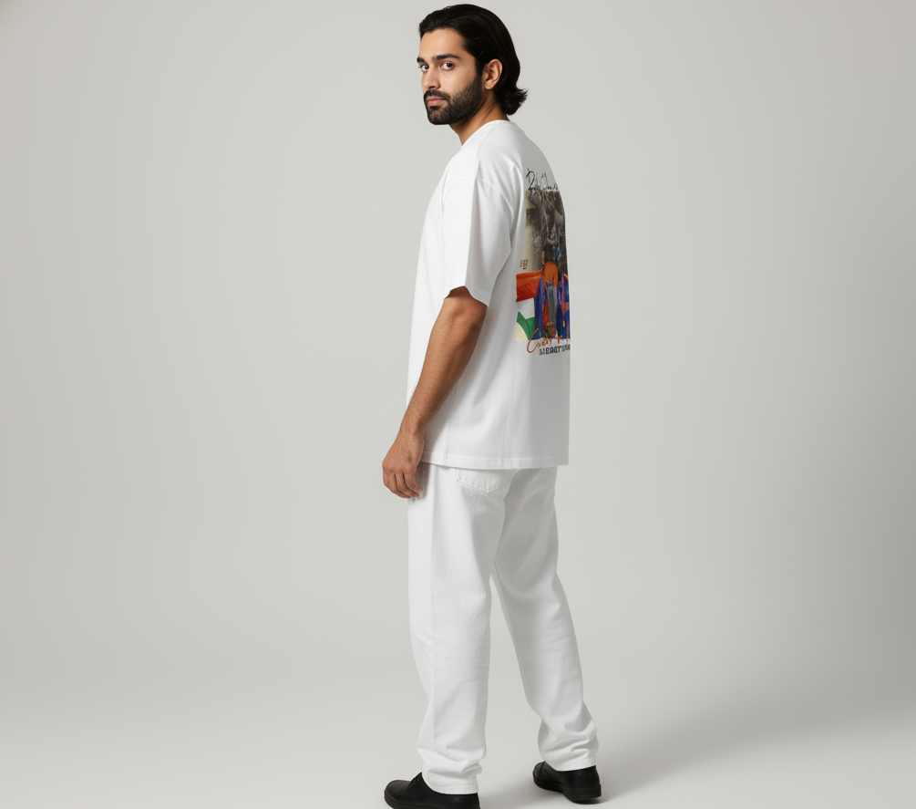 🏏 “Rohit ‘The Hitman’ Sharma – Legacy Continues” Oversized White T-Shirt