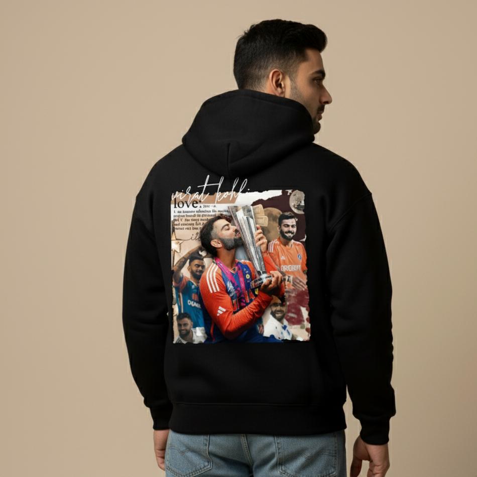 Virat 18 Signature Zip Hoodie — Premium Heavyweight Streetwear