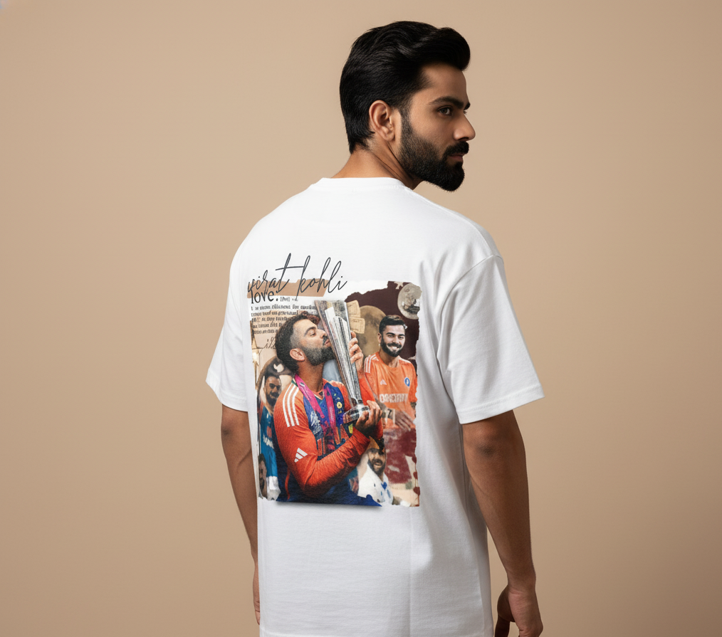 Virat Kohli Victory Tribute Unisex Oversized Classic T-Shirt – Limited Edition(Q)
