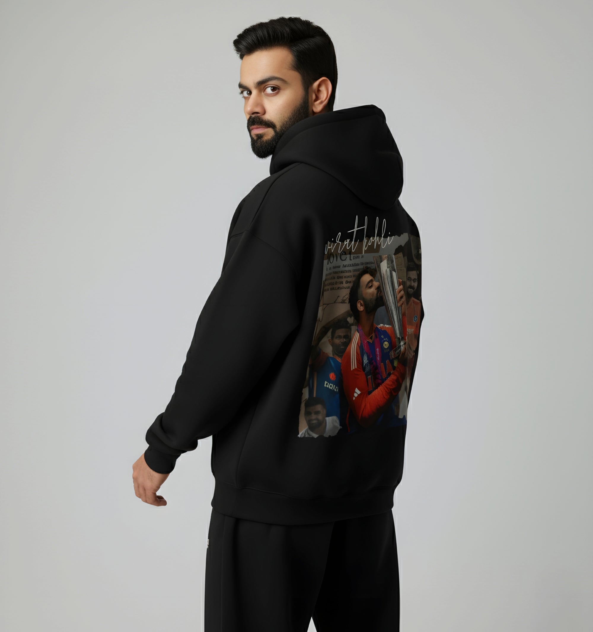 Virat 18 Signature Oversized Hoodie(Q) — Premium Heavyweight StreetwearUnisex  Hoodie