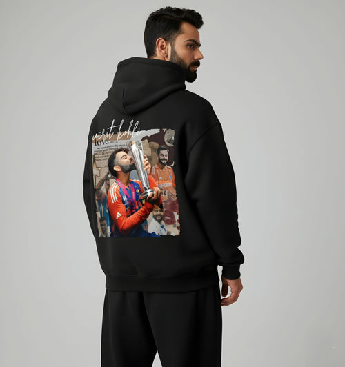 Virat 18 Signature Oversized Hoodie(Q) — Premium Heavyweight StreetwearUnisex  Hoodie